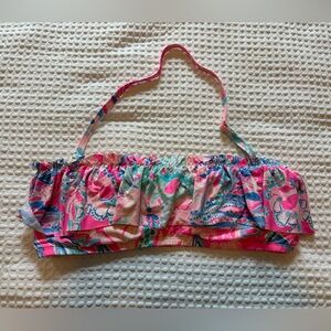 Lilly Pulitzer Floral Bikini Bandeau Top